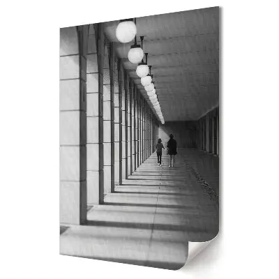 Retro plagát Tiene a svetlo v architektúre