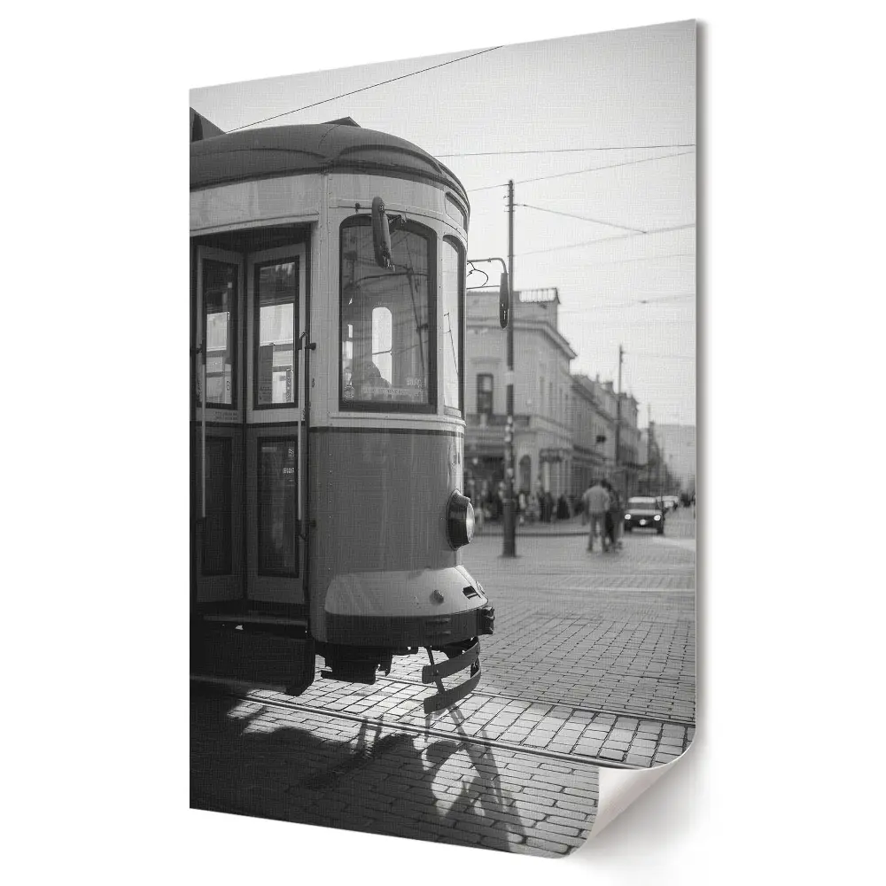 Plagát do obývačky Historická električka v Starom Meste