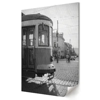 Plagát do obývačky Historická električka v Starom Meste