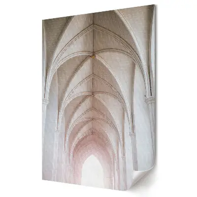 Retro plagát Elegancia architektúry: Biele oblúky