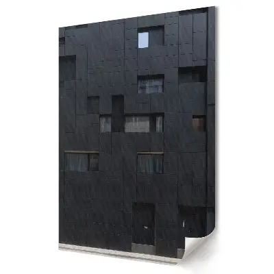 Plagát do obývačky Moderná architektúra v čiernych odtieňoch