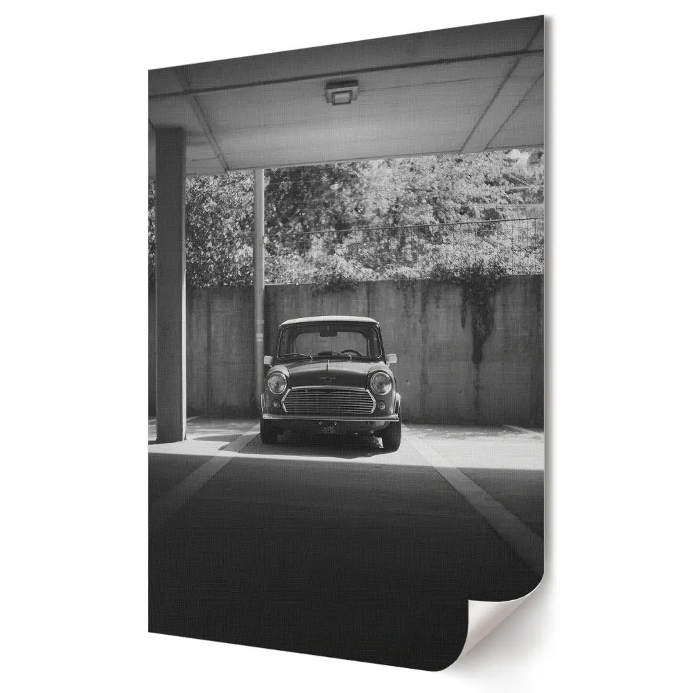 Plagát Klasické auto v monochromatickom štýle