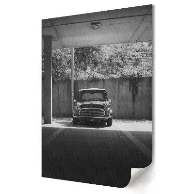 Plagát Klasické auto v monochromatickom štýle