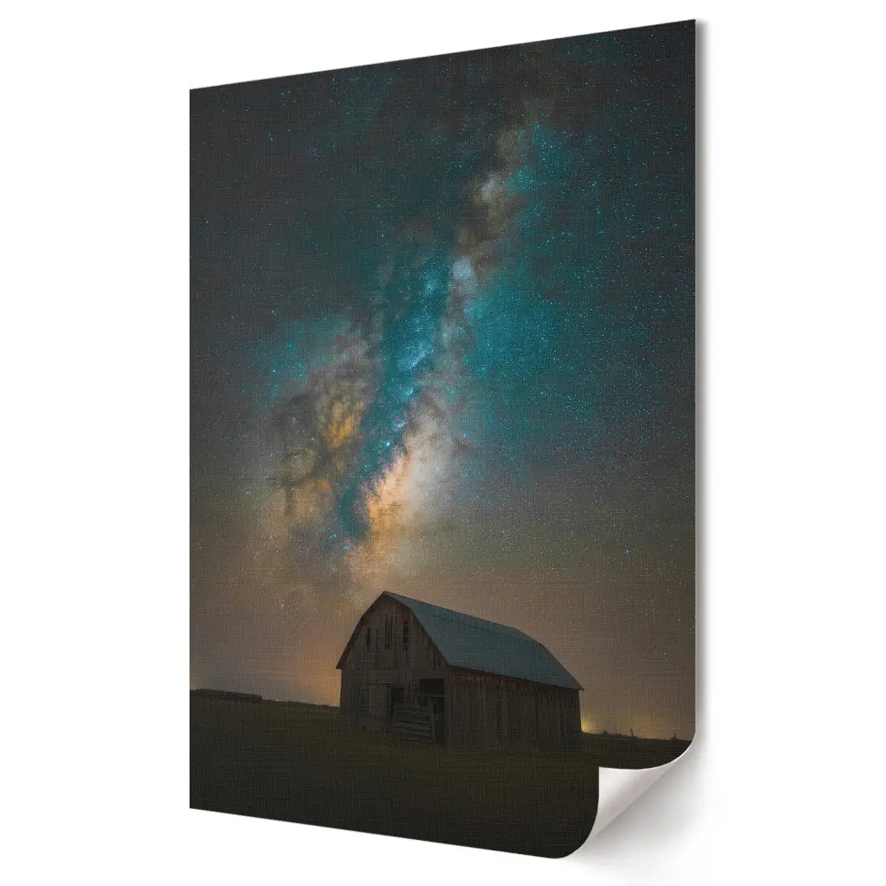 Plagát do obývačky Galaxia nad Starou osadou