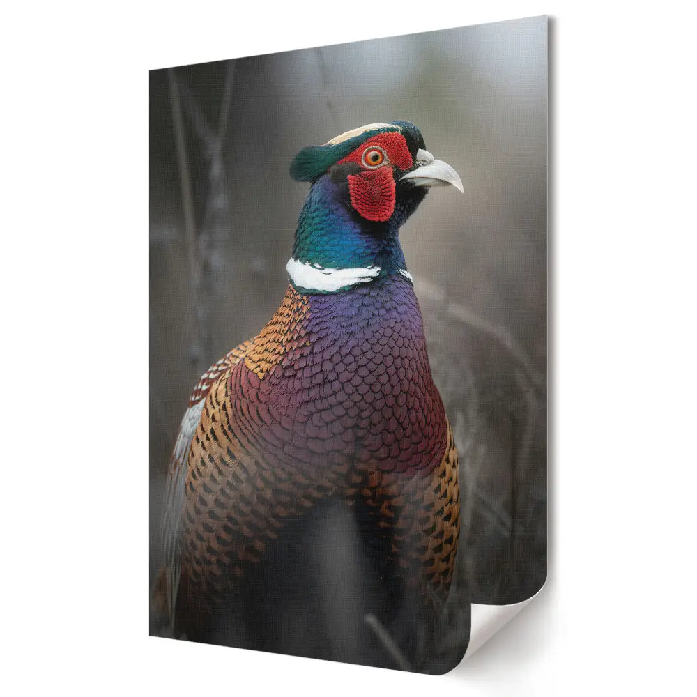 Plagát Farebný bažant v jeho prirodzenom prostredí
