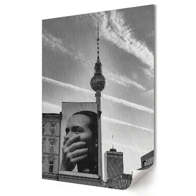 Plagát Berlín v čiernobielom prevedení