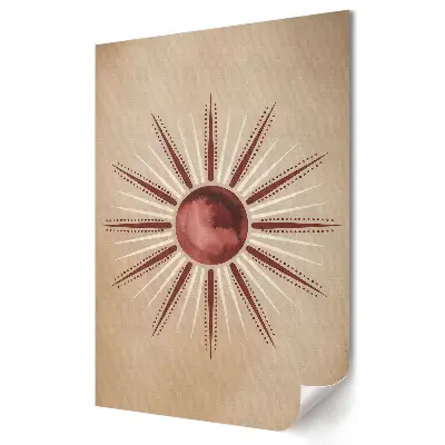 Minimalistický retro plagát Slnečná žiara