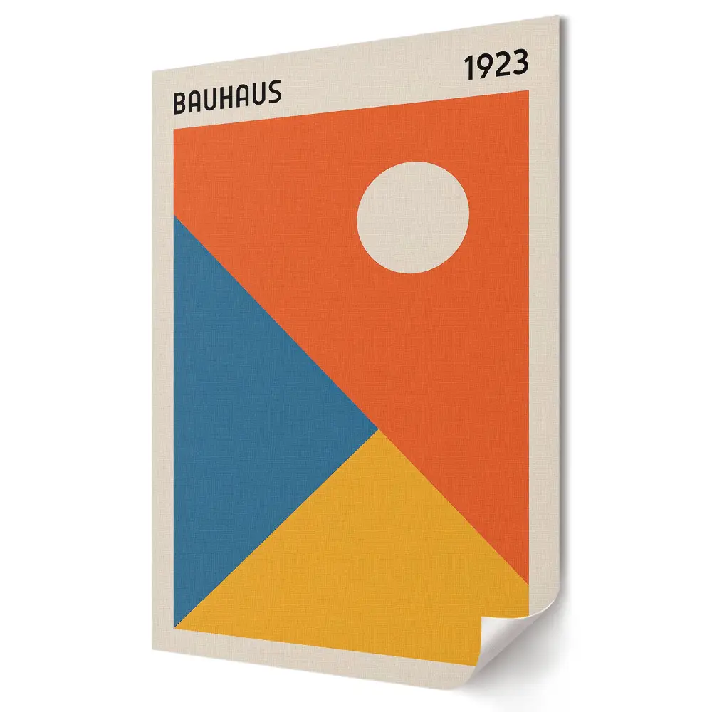 Plagát do obývačky Bauhaus 1923: Farby a geometria