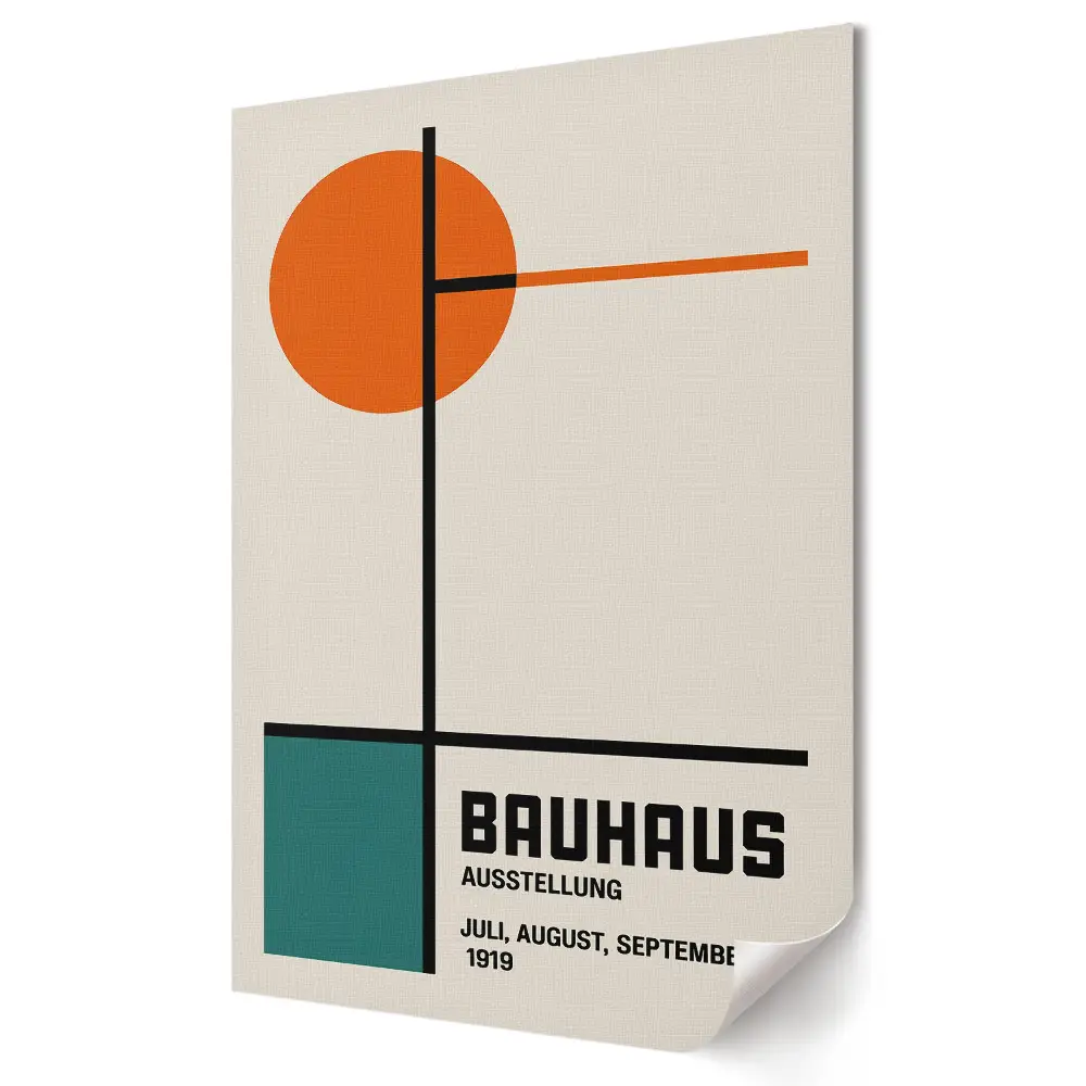 Plagát do obývačky Bauhaus Výstava umenia a dizajnu 1919