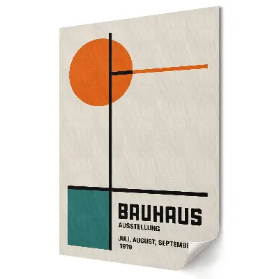 Plagát do obývačky Bauhaus Výstava umenia a dizajnu 1919