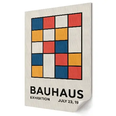 Plagát do obývačky Bauhaus Farby a tvary v umení