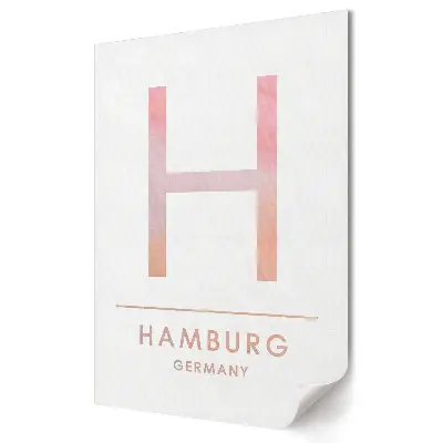 Štýlový plagát Hamburg