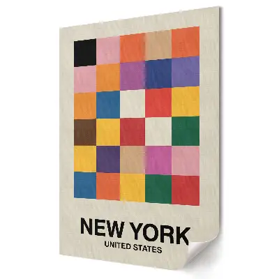 Plagát do obývačky Farebná mozaika New Yorku