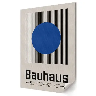Retro plagát Bauhaus s motívom minimalizmu a geometrie