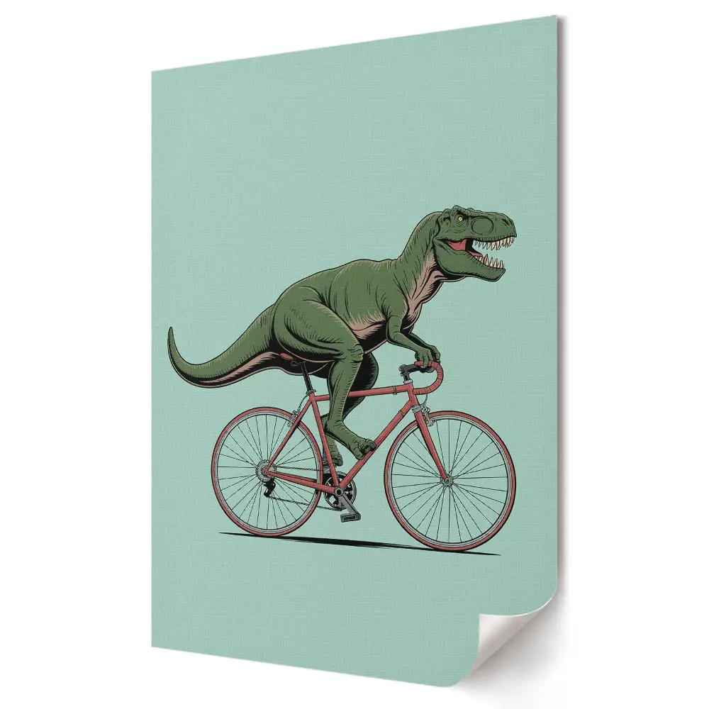 Plagát Dinosaurus na bicykli v akcii