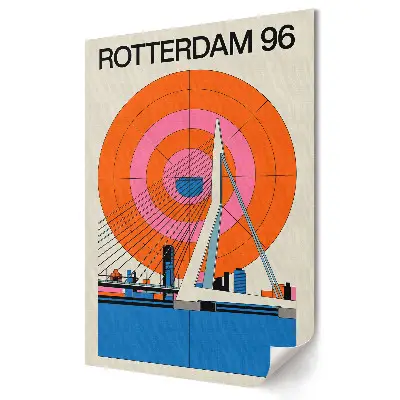 Plagát do obývačky Moderná architektúra Rotterdamu 96