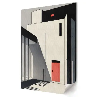 Plagát Moderná architektúra v grafickom spracovaní