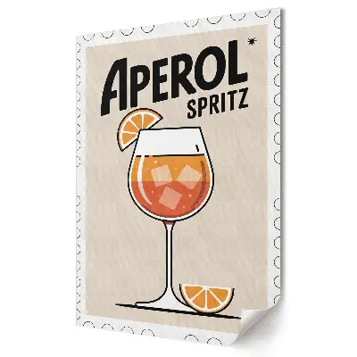 Retro plagát Osviežujúci Aperol Spritz na slnku