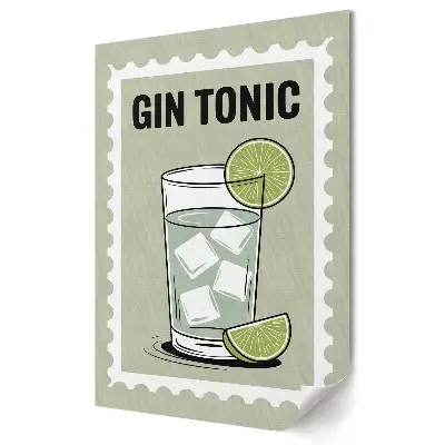 Plagát do obývačky Osviežujúci gin s limetkou