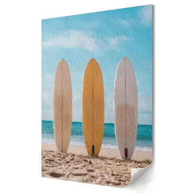 Plagát Surferská atmosféra na slnečnej pláži