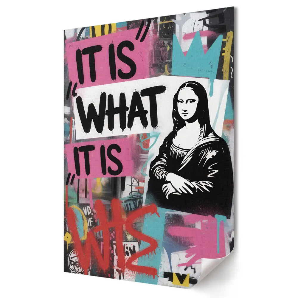 Plagát do obývačky Mona Lisa v modernom graffiti štýle