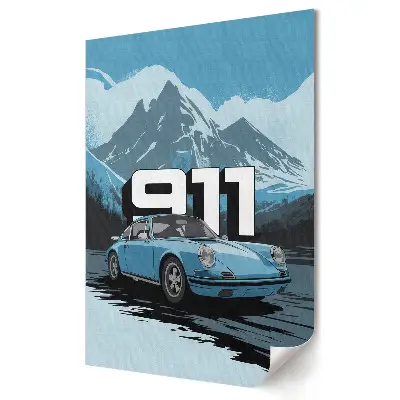 Plagát do obývačky Klasické Porsche 911 v horách