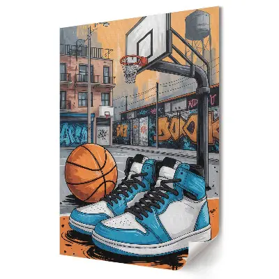 Plagát do obývačky Mestský basketbal a štýl tenisiek