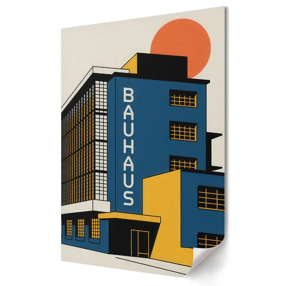 Plagát do obývačky Bauhaus ikona modernej architektúry