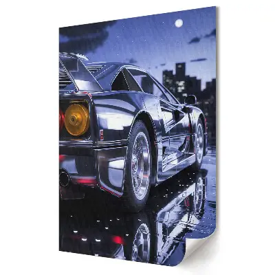 Retro plagát Nočná jazda v mestskej krajine