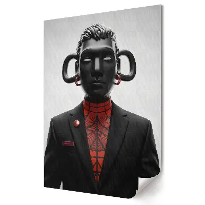 Plagát Futuristická postava v elegantnom štýle