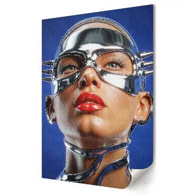 Retro plagát Futuristická vízia modernej ženy