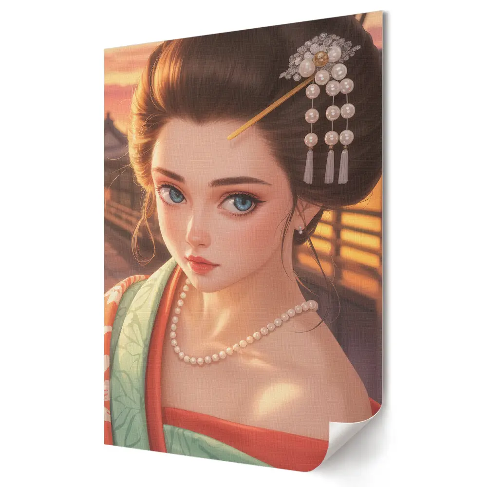 Retro plagát Krása tradičnej japonskej kultúry