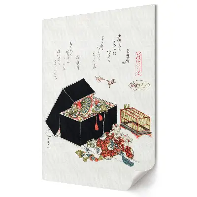 Retro plagát s motívom japonského umenia a tradícií
