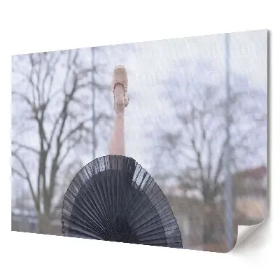 Plagát do obývačky Baletka tancujúca s dáždnikom