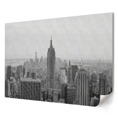 Plagát do obývačky Panoráma New Yorku v odtieňoch sivej