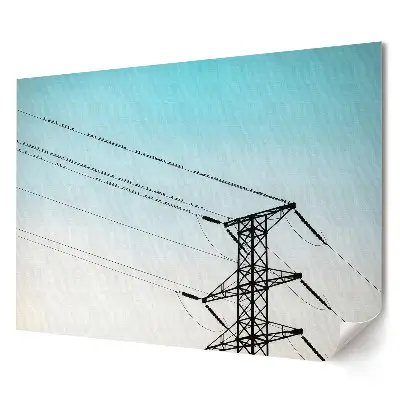Plagát do obývačky Vtáky na elektrickom vedení