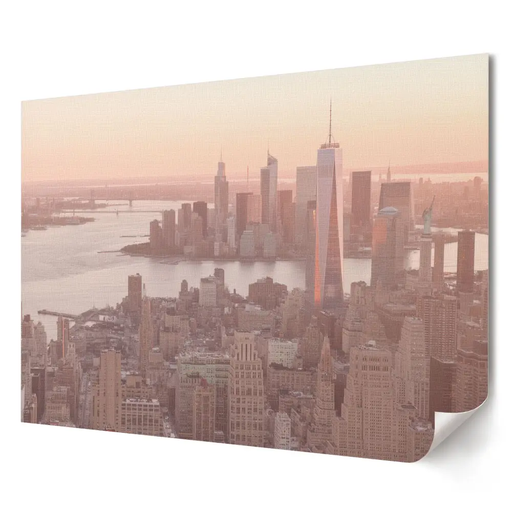 Plagát do obývačky Západ slnka nad New Yorkom
