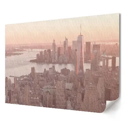 Plagát do obývačky Západ slnka nad New Yorkom