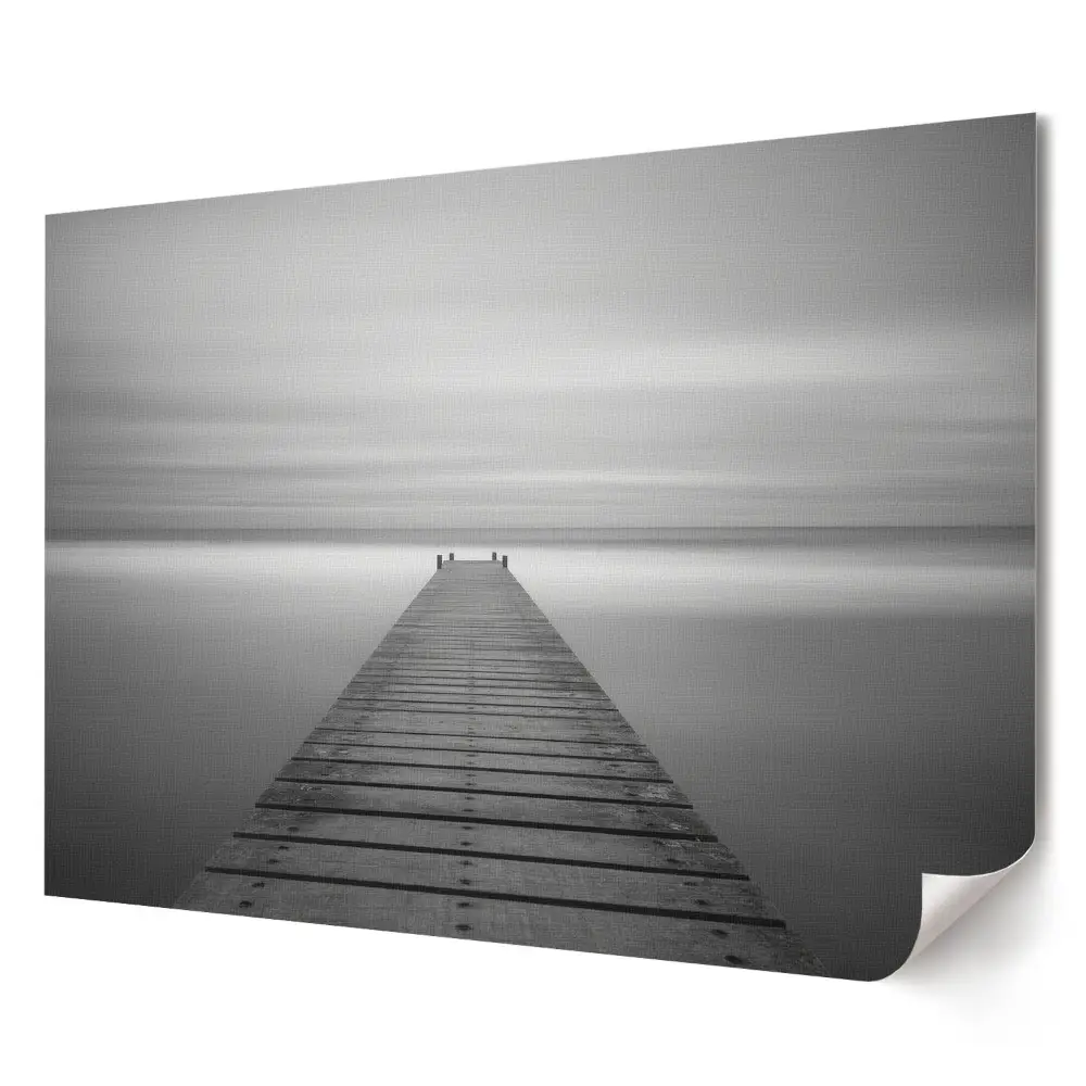 Retro plagát Pokoj na móle v monochromatickom prevedení