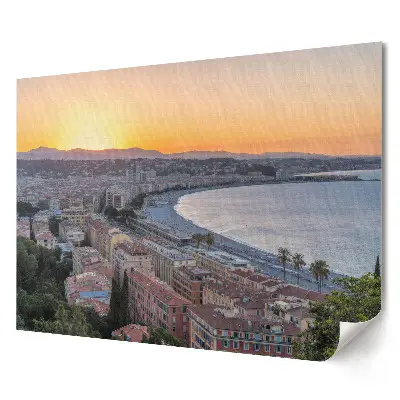 Plagát Západ slnka nad Nice