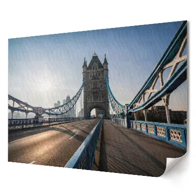Retro plagát Tower Bridge v Londýne