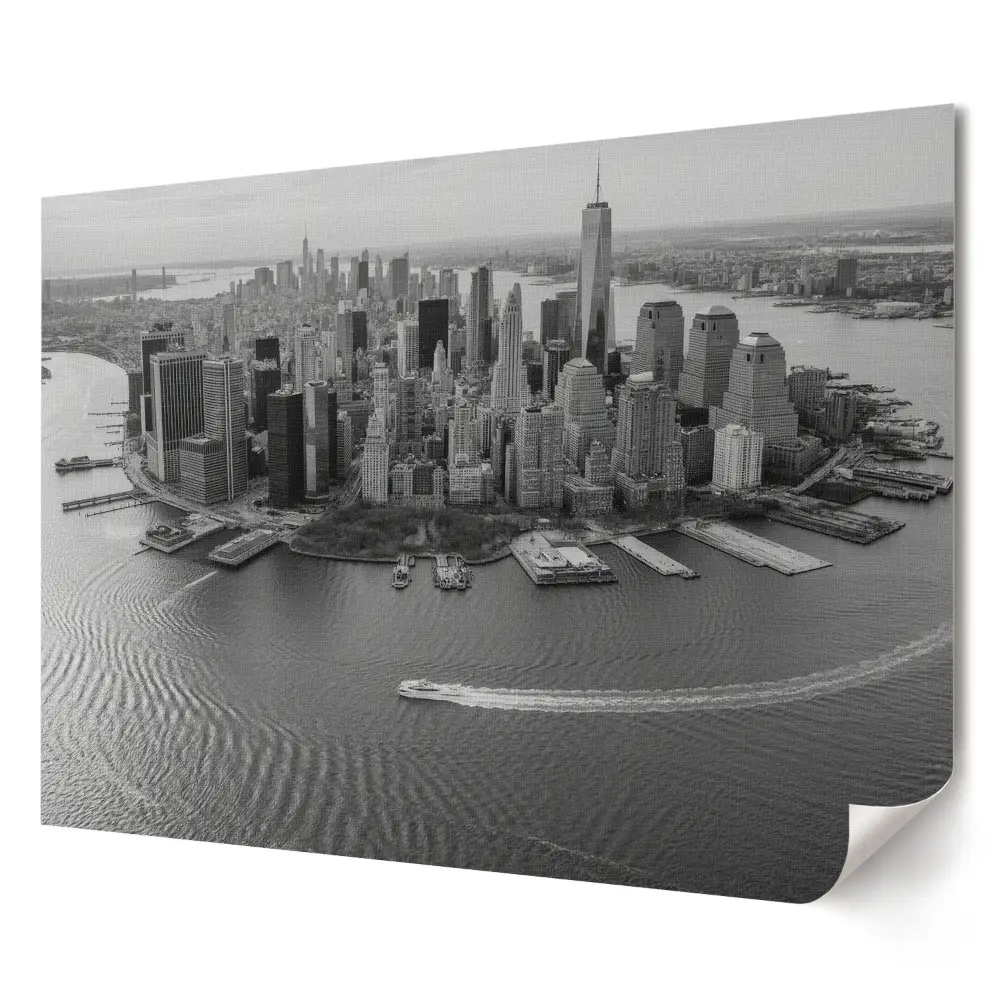 Retro plagát New York v čiernobielom prevedení