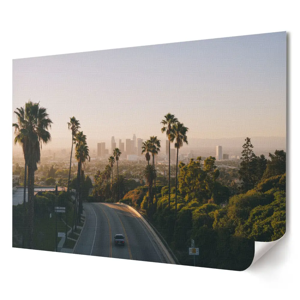Plagát Panoráma Los Angeles ráno