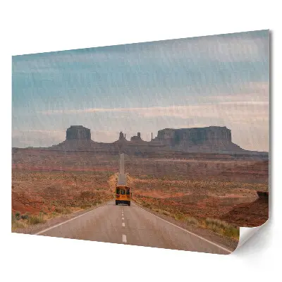 Plagát do obývačky Cesta do Monument Valley v USA