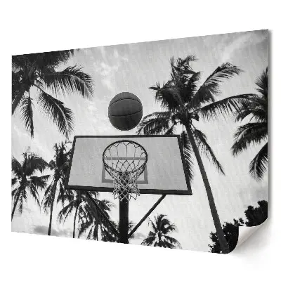 Plagát do obývačky Basketbal v tropickom podnebí
