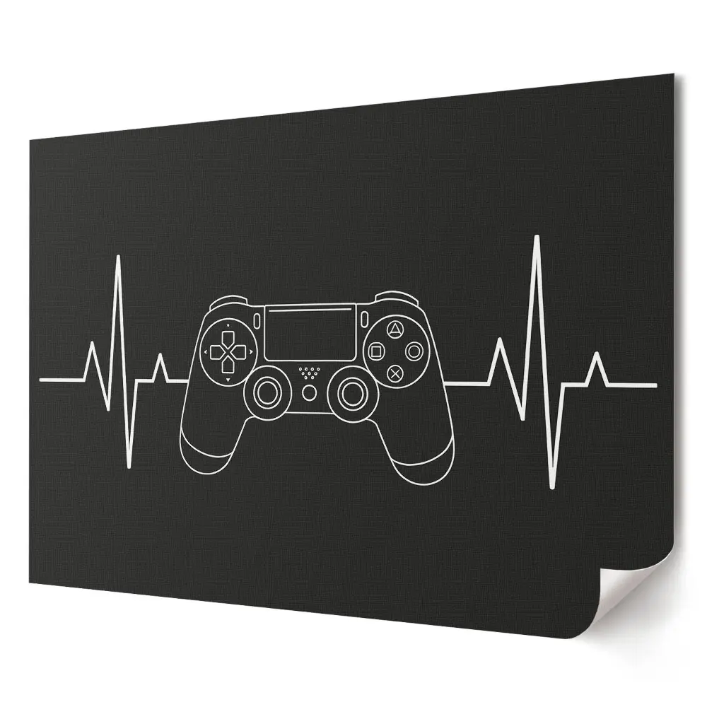 Plagát do obývačky s motívom hrania ako životného štýlu a vášne