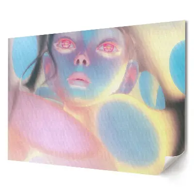 Plagát Futuristická postava v pastelových farbách