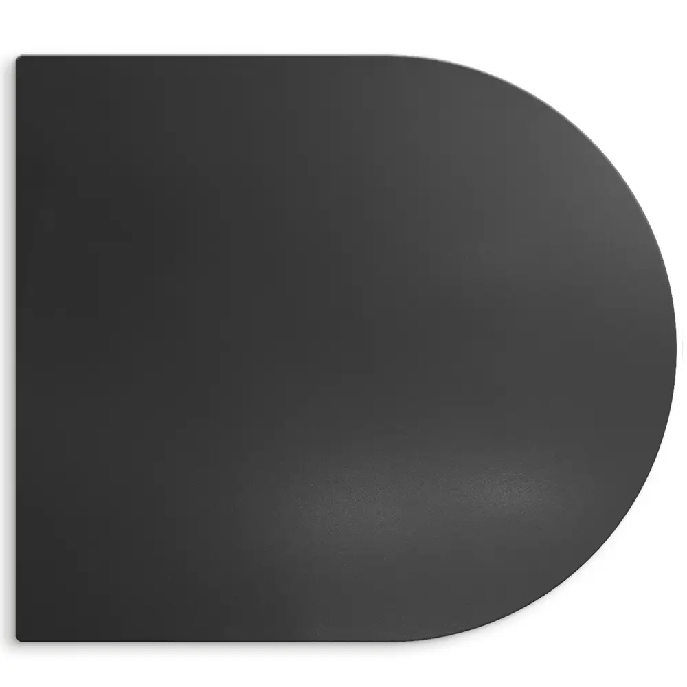 Kovová ochranná podložka pod gril gril poloválny tvar 80x90 cm