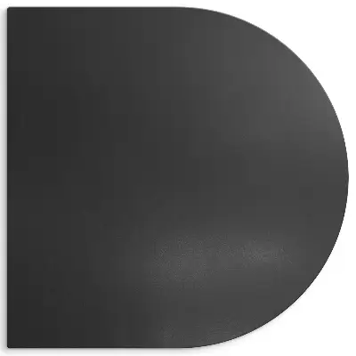 Ochrana podlahy pod gril poloválny tvar 100x100 cm