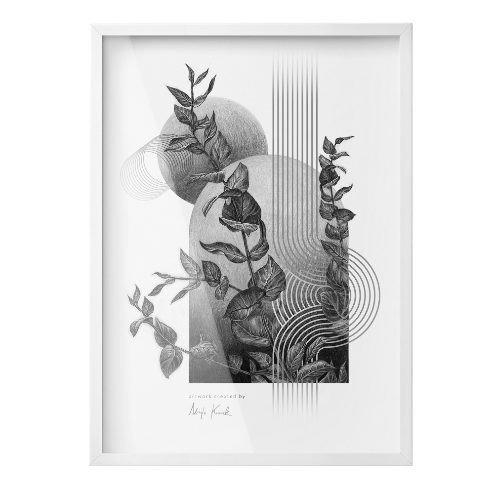 Fotorámček na stenu biela 50x70 cm